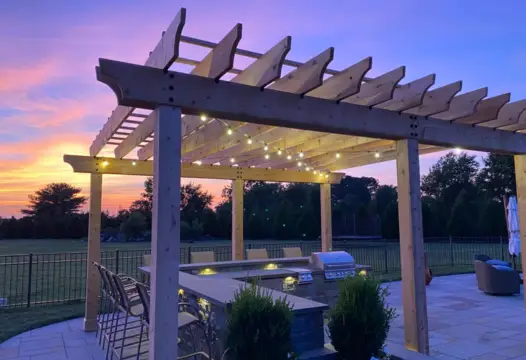 Outdoor string lighting from the Bella Terra lighting portfolio