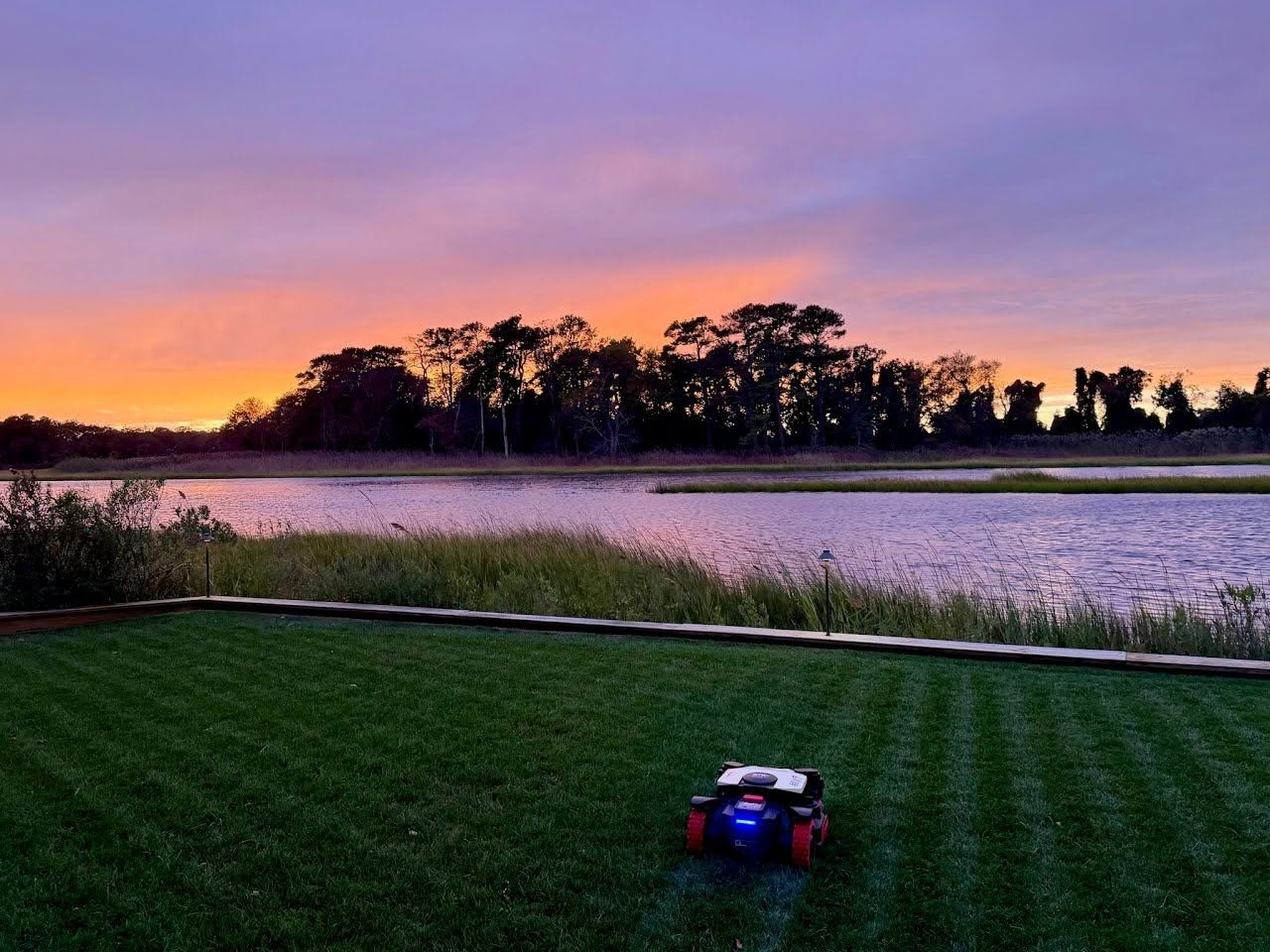Kress autonomous mower on a Bella Terra property